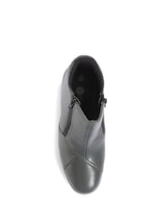 Pavers Grey Ladies Wide Fit Leather Ankle Boots - Image 4 of 5