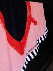 Rockett St George Pink Glasses 100% Cotton Beach Towel - Image 3 of 4