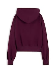 Tommy Jeans Pink Varsity Logo Oversized Fleece Hoodie - Image 2 of 4