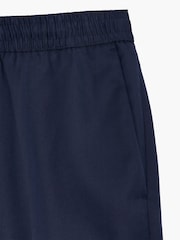 French Connection Blue Cotton Blend Elasticated Waist Tailored Trousers - Image 6 of 6