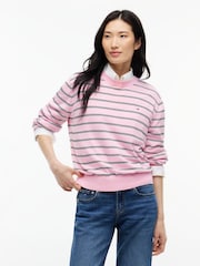 Tommy Jeans Light Pink Boxy Crew Neck Jumper - Image 1 of 5