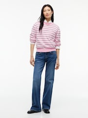Tommy Jeans Light Pink Boxy Crew Neck Jumper - Image 3 of 5