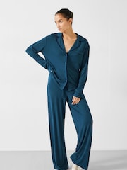 Hush Blue Arion Jersey Pyjamas - Image 1 of 5