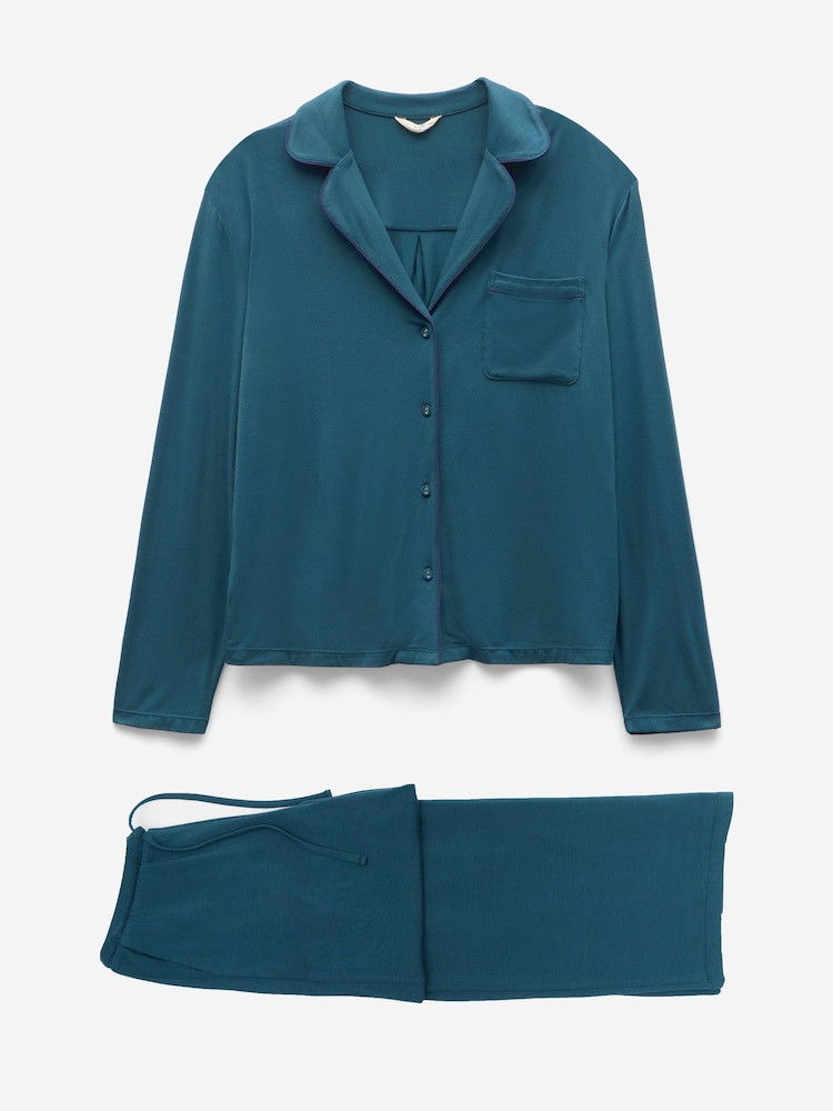 Hush Blue Arion Jersey Pyjamas - Image 5 of 5
