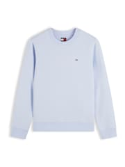 Tommy Hilfiger Blue Brushed Fleece Crew Neck Sweatshirt - Image 5 of 5