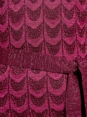 Love & Roses Pink Striped Sparkle Detail Crew Neck Knitted Midi Dress - Image 4 of 4