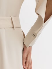Reiss June Jumpsuit med høy hals, belte og baggy bukseben - Bilde 6 av 10