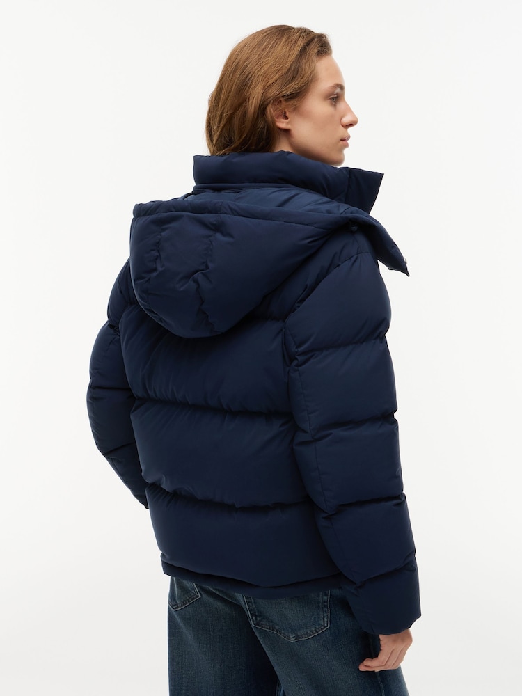 Tommy Jeans Blue Relaxed Down Alaska Puffer Jacket - Image 2 of 6