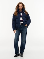 Tommy Jeans Blue Relaxed Down Alaska Puffer Jacket - Image 3 of 6