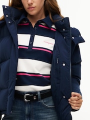 Tommy Jeans Blue Relaxed Down Alaska Puffer Jacket - Image 5 of 6
