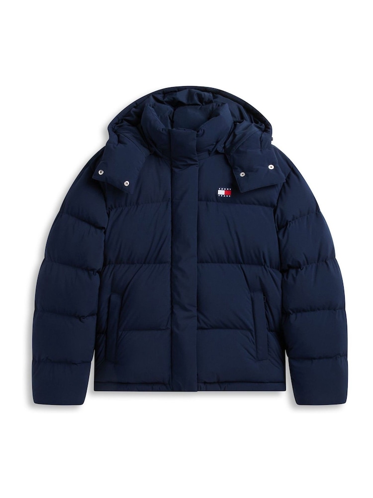 Tommy Jeans Blue Relaxed Down Alaska Puffer Jacket - Image 6 of 6