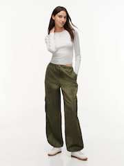 Tommy Jeans White Slim Ribbed Long Sleeve T-Shirt - Image 3 of 6