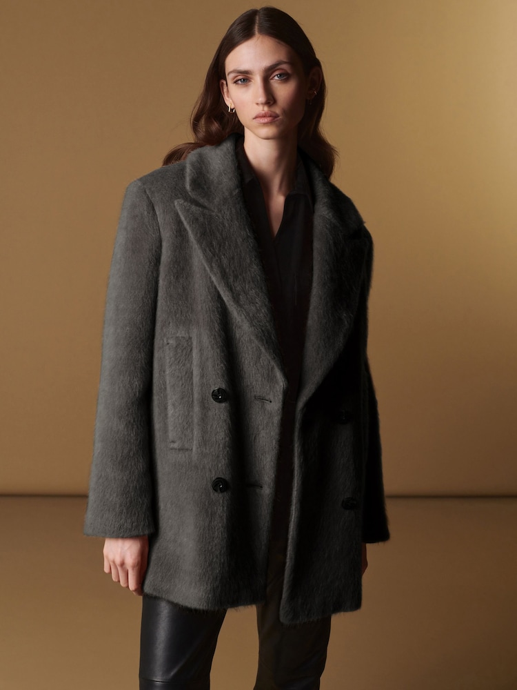 Grey Luxury Super-Soft Blazer Jacket - Image 1 of 10