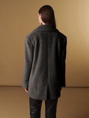 Grey Luxury Super-Soft Blazer Jacket - Image 4 of 10