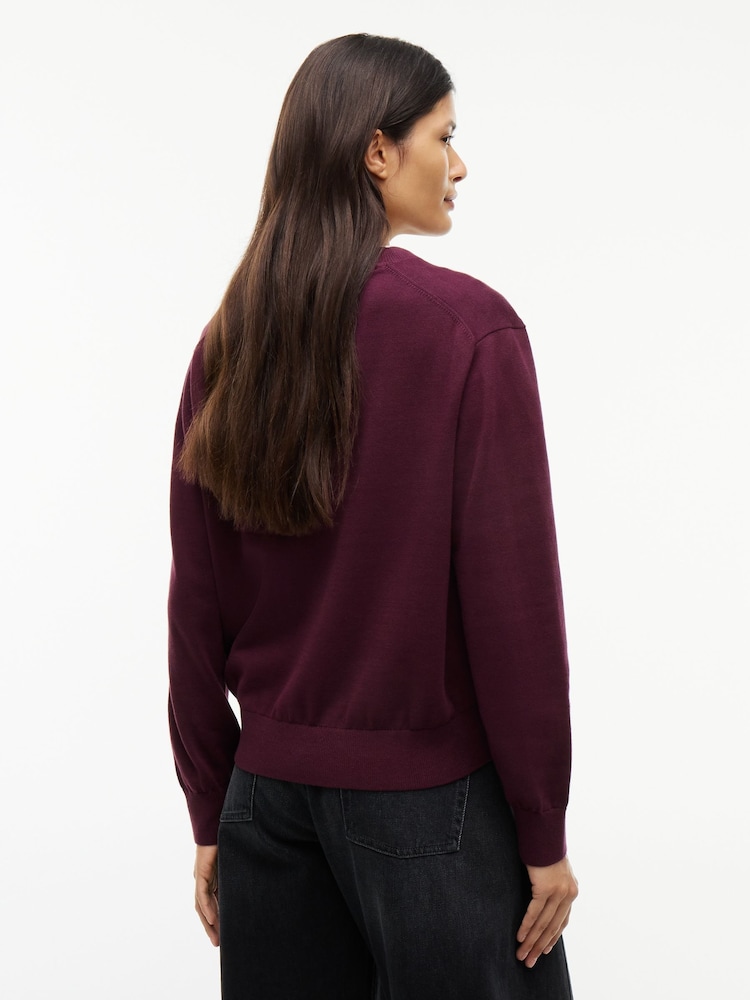 Tommy Jeans Pink Boxy Crew Neck Jumper - Image 2 of 5 Tommy Jeans Pink Boxy Crew Neck Jumper - Image 2 of 5
