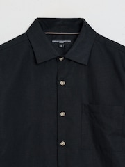Μαύρο - Πουκάμισο French Connection Cotton Linen Blend Κοντομάνικο με τσέπες στο στήθος και κουμπιά - Εικόνα 5 από 6