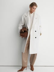 Atelier – zweireihiger Mantel aus Wollmischung in Relaxed Fit - Bild 4 von 8
