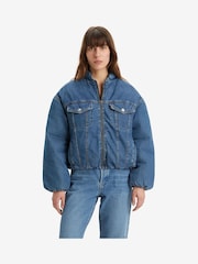 Levi's® Plushy Padded Trucker 100% Cotton Jacket - Image 1 of 4