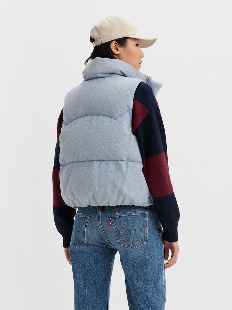 Levi's® Western 100% Cotton Bubble Gilet - Image 2 of 7