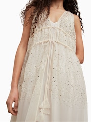 AllSaints White Embroidered Robyn Dress - Image 5 of 7