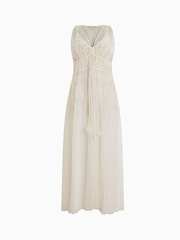 AllSaints White Embroidered Robyn Dress - Image 7 of 7