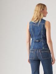 Levi's® Longline Denim-Weste aus 100 % Baumwolle - Bild 6 von 9
