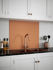 Splashback Copper Glass Kitchen Splashback 90x75cm - Image 1 of 5