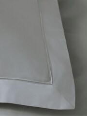 Set of 2 Silver 300 Thread Count Collection King Size Luxe 100% Cotton Pillowcases - Image 4 of 4