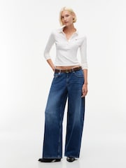 Tommy Jeans Blue Daisy Low Rise Loose Jeans - Image 4 of 6
