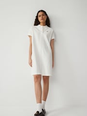Fred Perry Womens Lace Tape Pique White Dress - Image 3 of 4