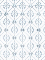 House Beautiful Sky Blue Heritage Glass Splashback 60x75cm - Image 2 of 5