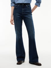 Tommy Jeans Blue Sylvia High Rise Bootcut Faded Jeans - Image 1 of 5