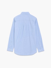 French Connection Blue Cotton Striped Button Long Sleeve Shirt - Image 4 of 6