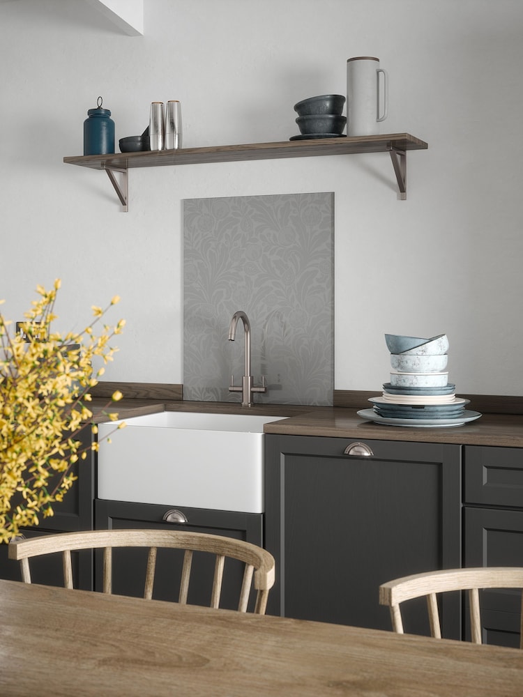 Country Living Stone Matt Glass Kitchen Splashback 90x75cm - Image 1 of 6