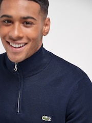 Lacoste 100% Cotton Quarter Zip Jumper - Image 4 of 5