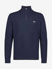 Lacoste 100% Cotton Quarter Zip Jumper - Image 5 of 5