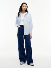 Tommy Jeans Blue Claire High Rise Wide Jeans - Image 3 of 6