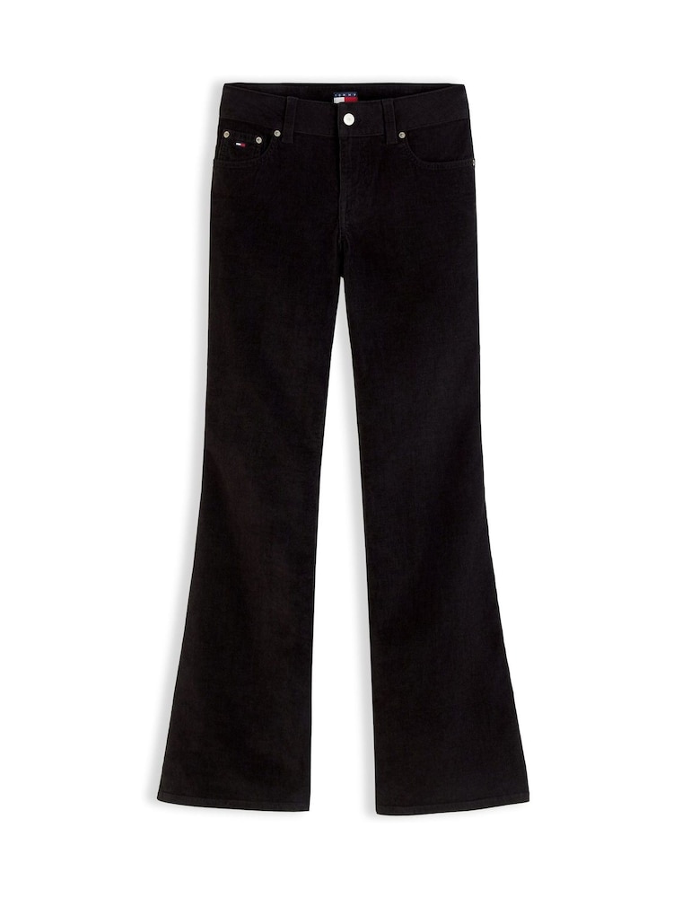 Tommy Jeans Black Low Rise Bootcut Corduroy Jeans - Image 5 of 5