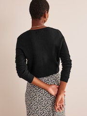 Boden Black Eva Cashmere V-Neck Jumper - Image 2 of 6