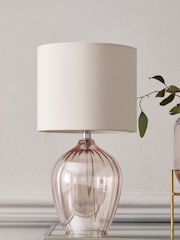 Pink Peony Small Table Lamp - Image 1 of 7