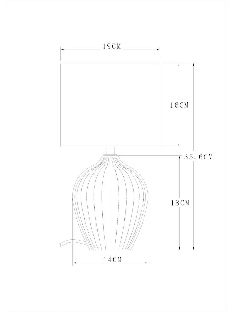 Pink Peony Small Table Lamp - Image 7 of 7