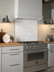 Country Living Pebble Meadow Glass Splashback 90x75cm - Image 1 of 6