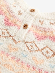 Ecru Marl Fairisle Pattern Jumper Dress (3mths-7yrs) - Image 7 of 7