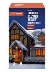 Premier Decorations Ltd Rainbow 3000 LED Cluster Christmas Lights - Image 3 of 4