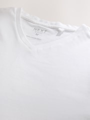White Slim Fit Essential V-Neck T-Shirt - Image 7 of 7