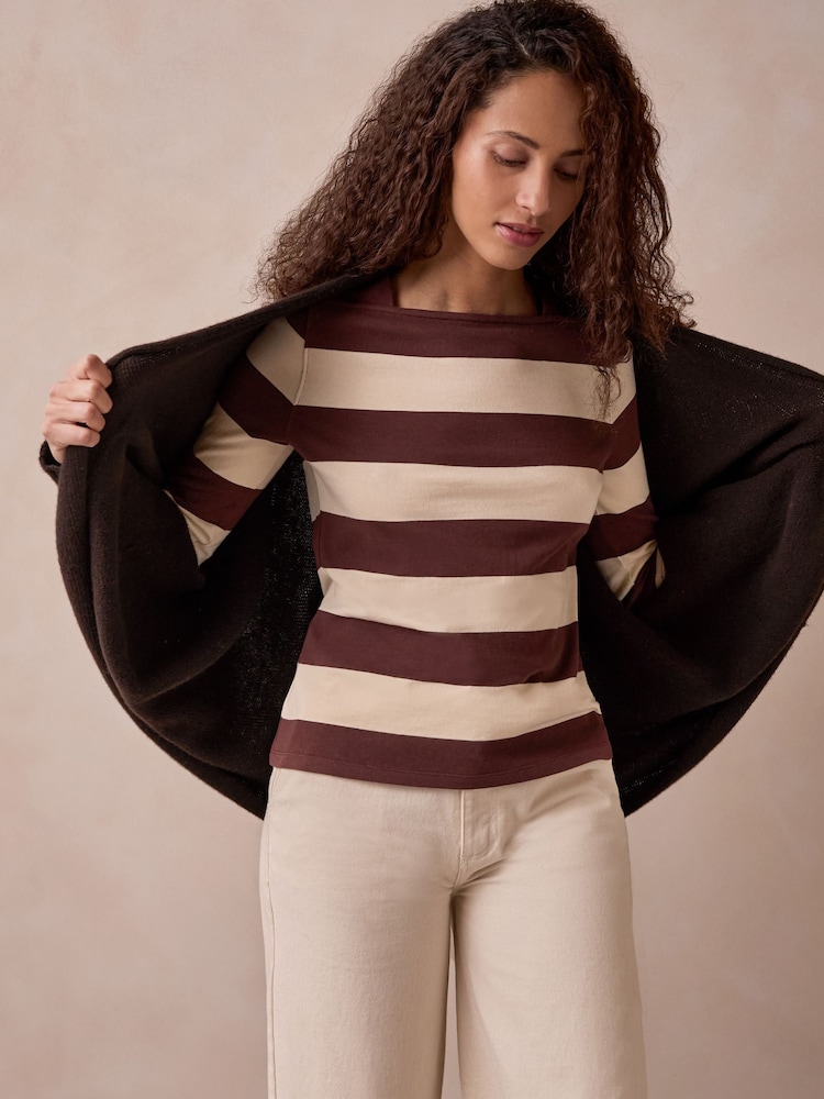 Celtic & Co. Brown Supersoft Cocoon Cardigan - Image 2 of 9 Celtic & Co. Brown Supersoft Cocoon Cardigan - Image 2 of 9