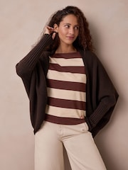 Celtic & Co. Brown Supersoft Cocoon Cardigan - Image 3 of 9