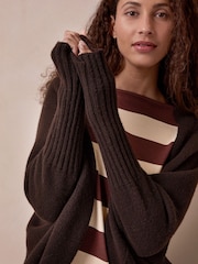 Celtic & Co. Brown Supersoft Cocoon Cardigan - Image 4 of 9