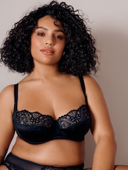 Neutral/Navy Blue Ultimate Support F-K Cup Non Pad Full Cup Bras with Side Support 2 Pack - Image 2 of 13