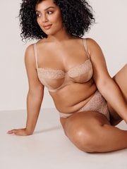 Neutral/Navy Blue Ultimate Support F-K Cup Non Pad Full Cup Bras with Side Support 2 Pack - Image 8 of 13